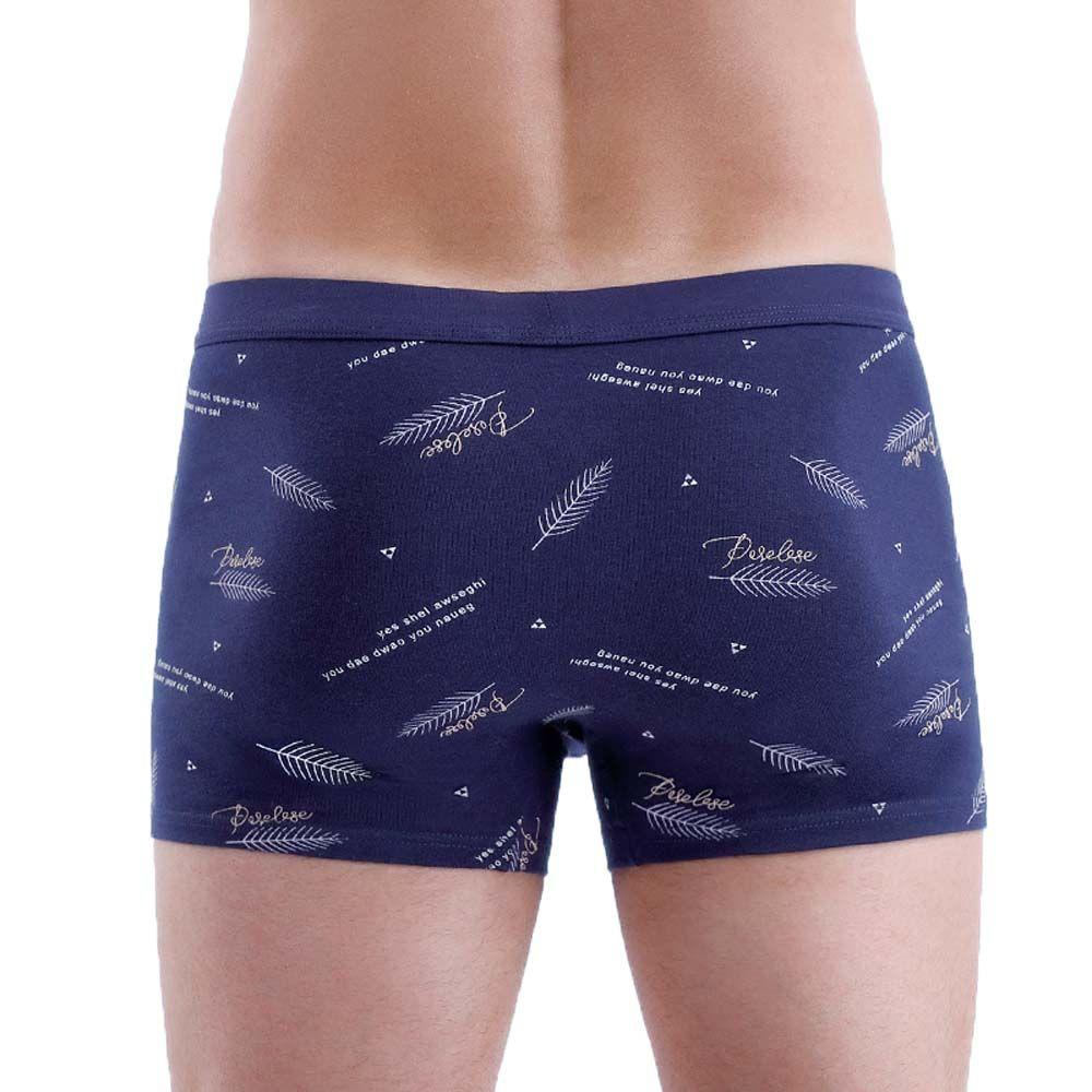 Quần Lót Chữ U Lưng Vừa In Họa Tiết Lá Thời Trang Cho Nam