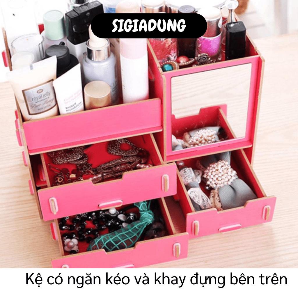 [SGD] Kệ Mỹ Phẩm - Kệ Đựng Mỹ Phẩm Son Có Gương Giúp Đựng Đồ Makeup Trang Điểm 3123