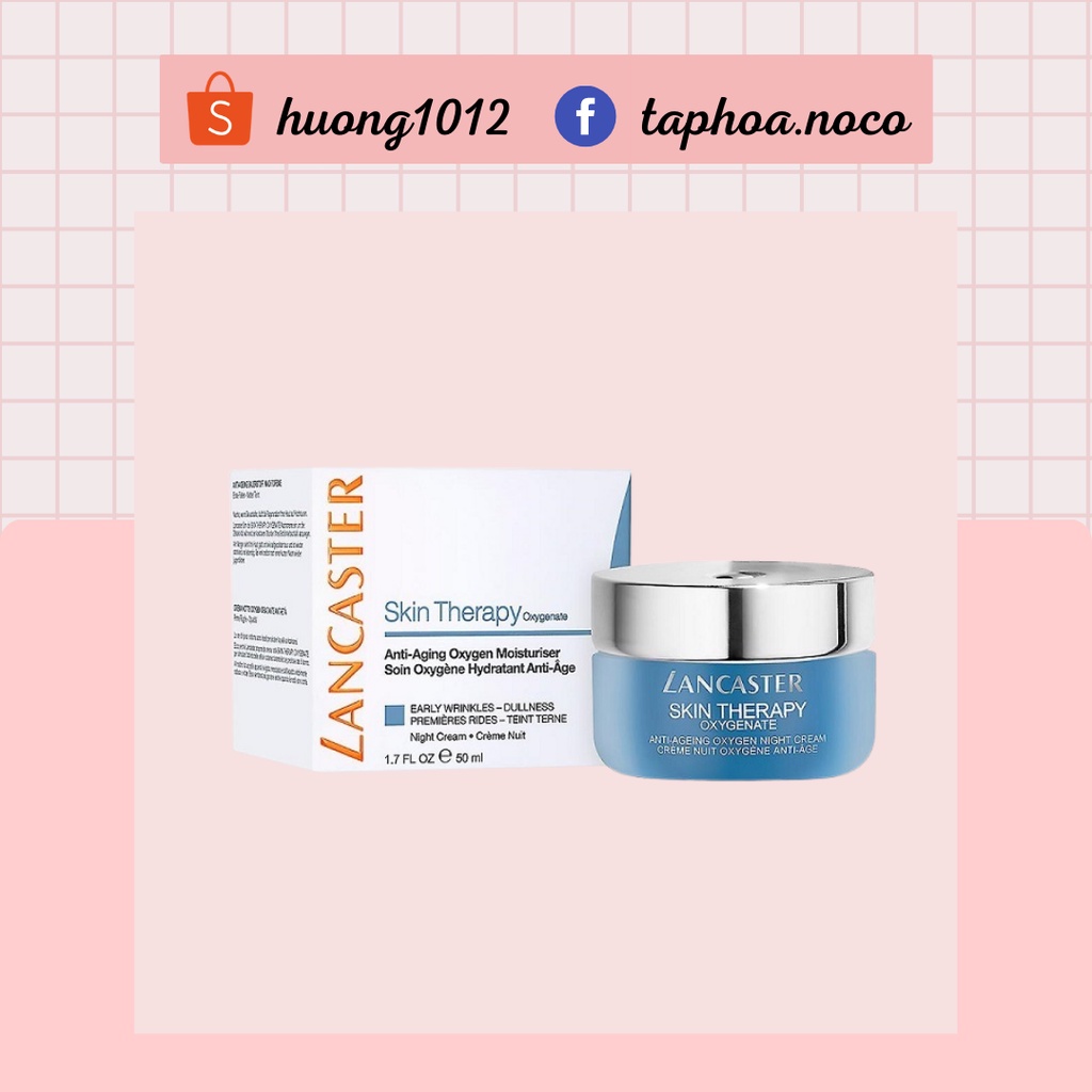Kem dưỡng Lancaster Skin Therapy Oxygenate Anti Aging Oxygen Moisturiser Gel Cream 50ml