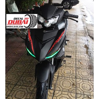 Tem Trùm Exciter 150 Đen Đỏ Nhám RC