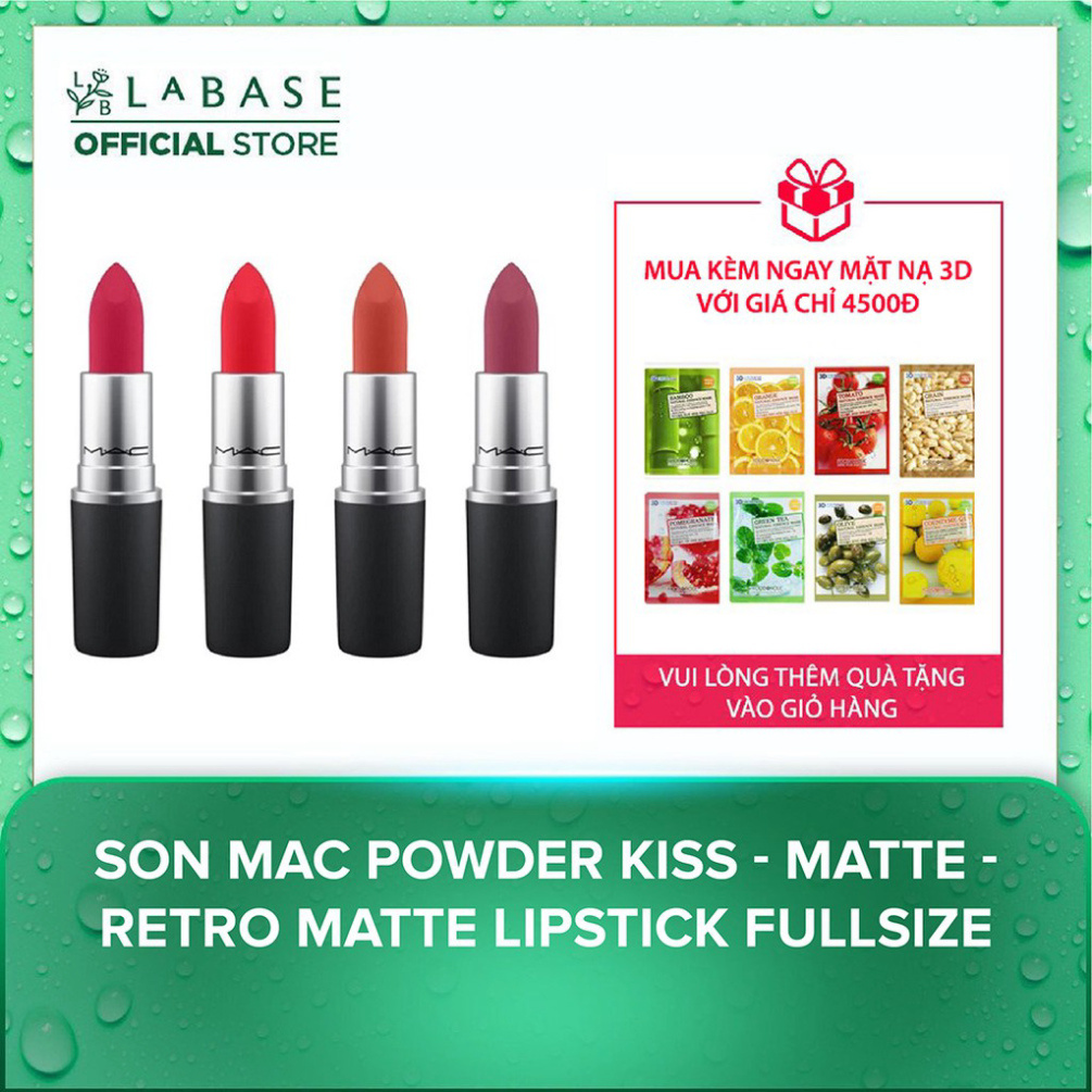 Son MAC Powder Kiss - Matte - Retro Matte Lipstick Fullsize A59