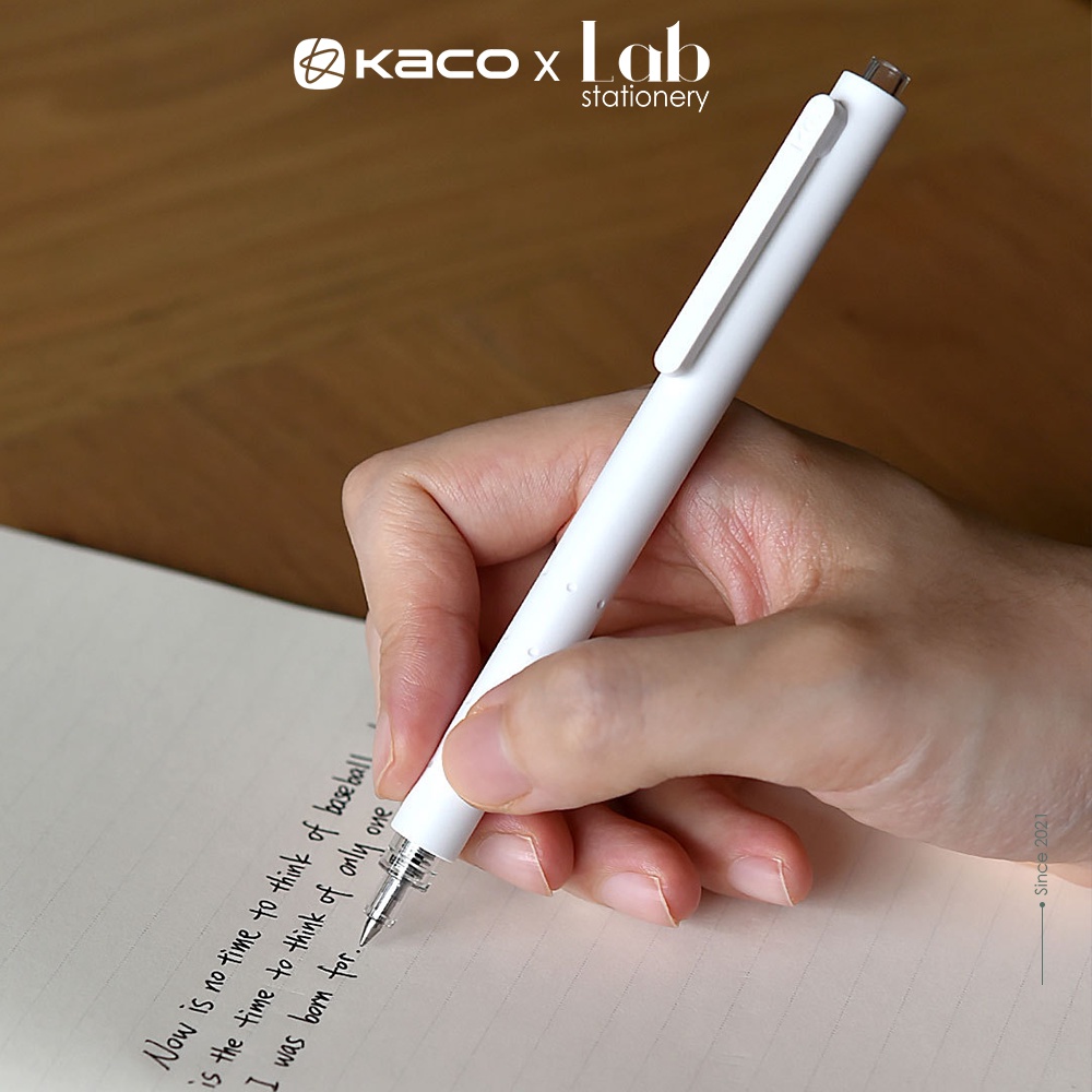 Bút Kaco Rocket Mực Gel Labo 0.5 Có Ngòi Thay Thế Mực Đen, Xanh, Đỏ