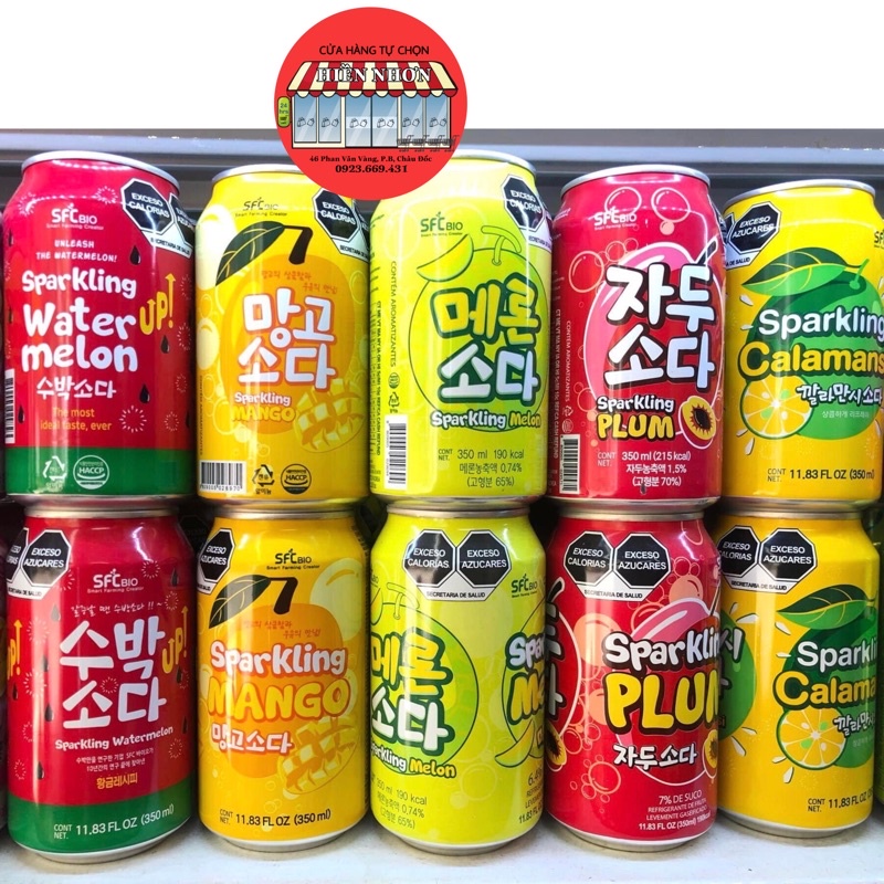 NƯỚC SODA TRÁI CÂY HÀN QUỐC SFC BIO