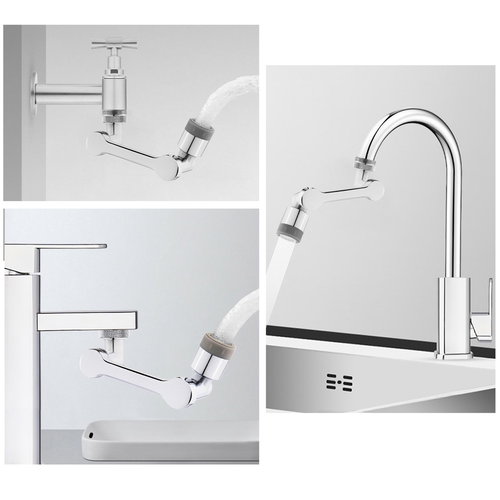 Đầu Lọc Vòi Nước Xoay 360 Độ Tiết Kiệm Nước Cho Nhà Bếp Nhà Tắm° Khớp Khuyên Linh Hoạt Có Thể Xoay