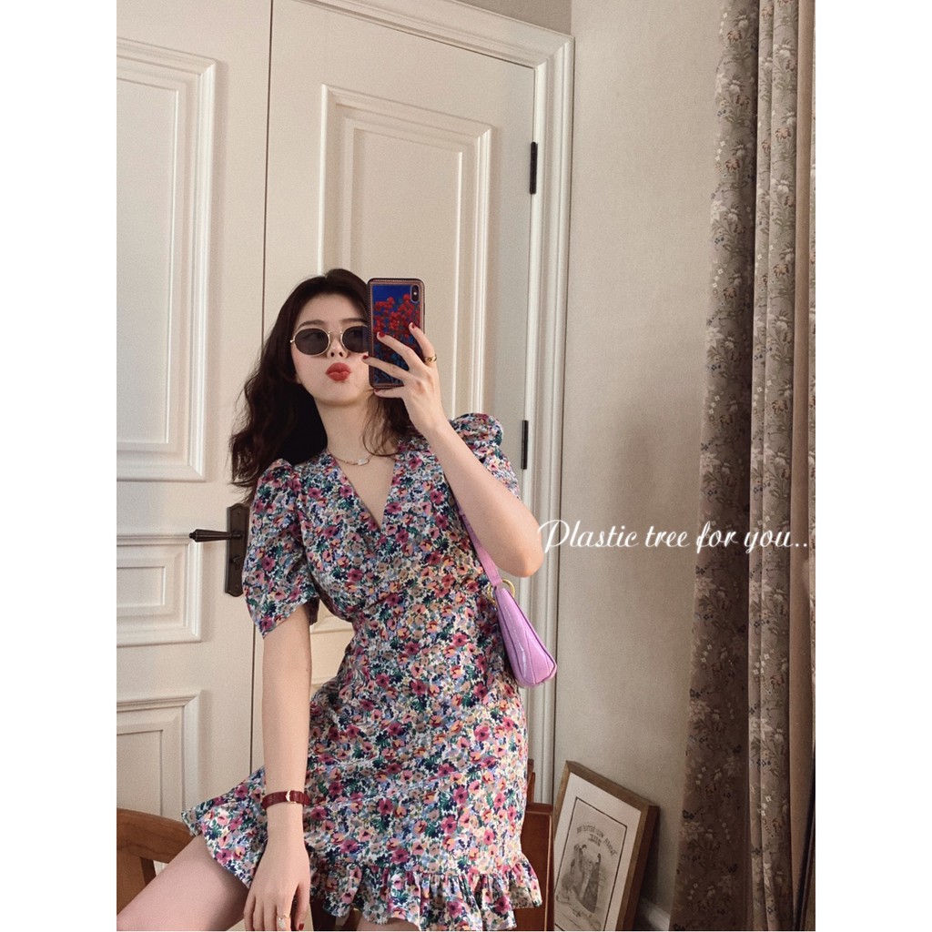 Váy hoa dây rút có sẵn | BigBuy360 - bigbuy360.vn