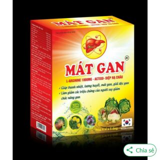 Ống uống MÁT GAN - thanh nhiệt, giải độc