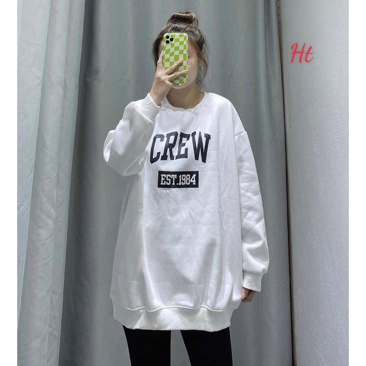 Áo nỉ bo cotton CREW HT12