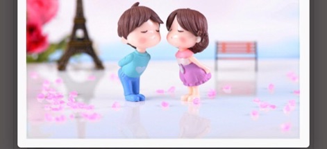 ❤️Tiểu cảnh tình nhân hôn nhau. ( đôi)