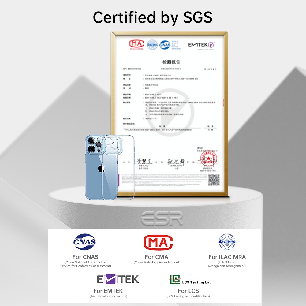 Ốp điện thoại ESR trong suốt bảo vệ toàn diện máy ảnh thời trang cho iPhone 13/13 Pro Max | BigBuy360 - bigbuy360.vn