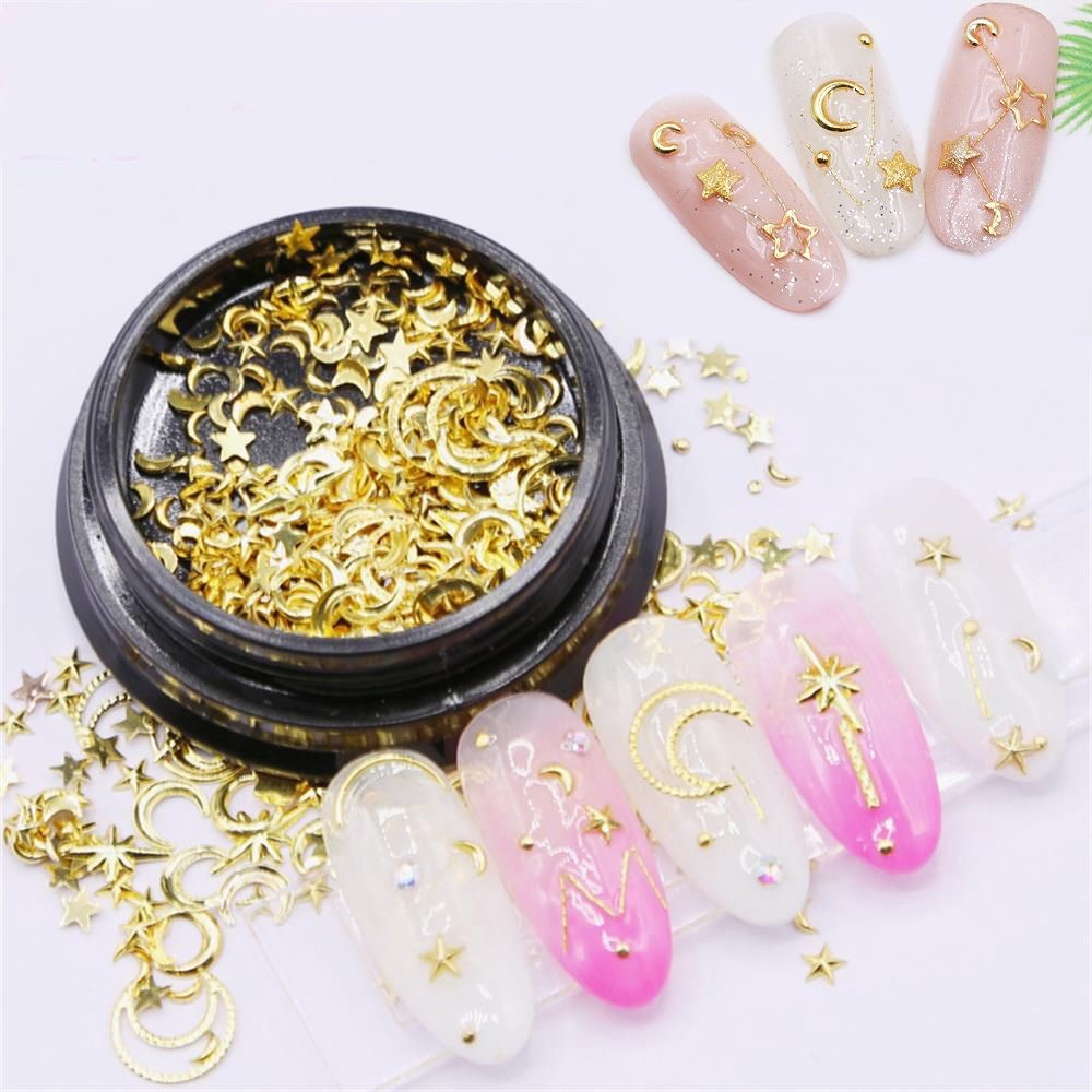 Kim sa trang trí móng hình ngôi sao