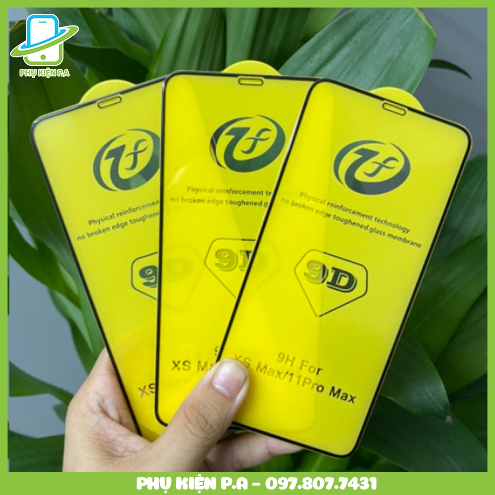Kính cường lực iPhone full màn hình TF 9D cho iPhone 15 Pro Max/14 Plus/13 Mini/12/11 Pro Max/X/XR/XS Max/8/7/6