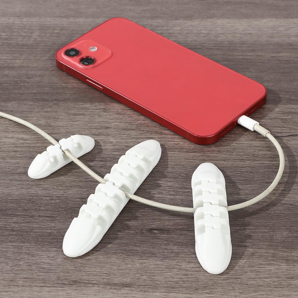 Giá Đỡ Cố Định Dây Cáp USB Tự Dính Để Bàn Tiện Lợi