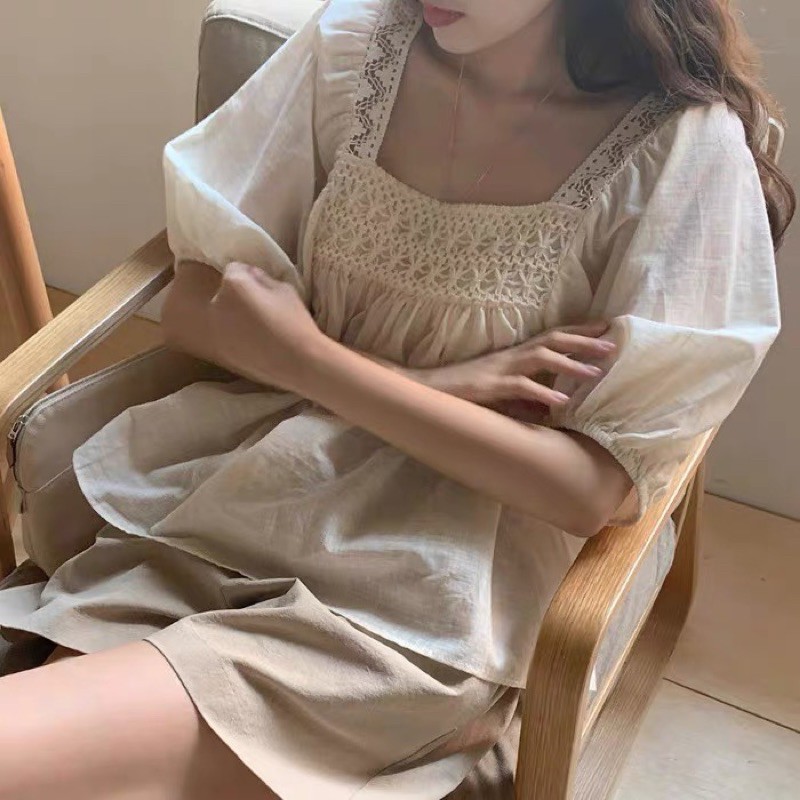 SET ĐŨI THÔ VIỀN REN QUẦN SOOC (LOẠI 1) | BigBuy360 - bigbuy360.vn