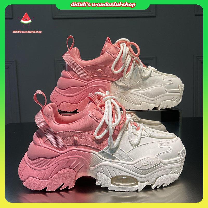Giày Sneaker Đế Dày Tăng Chiều Cao Màu Sắc Hợp Thời Trang