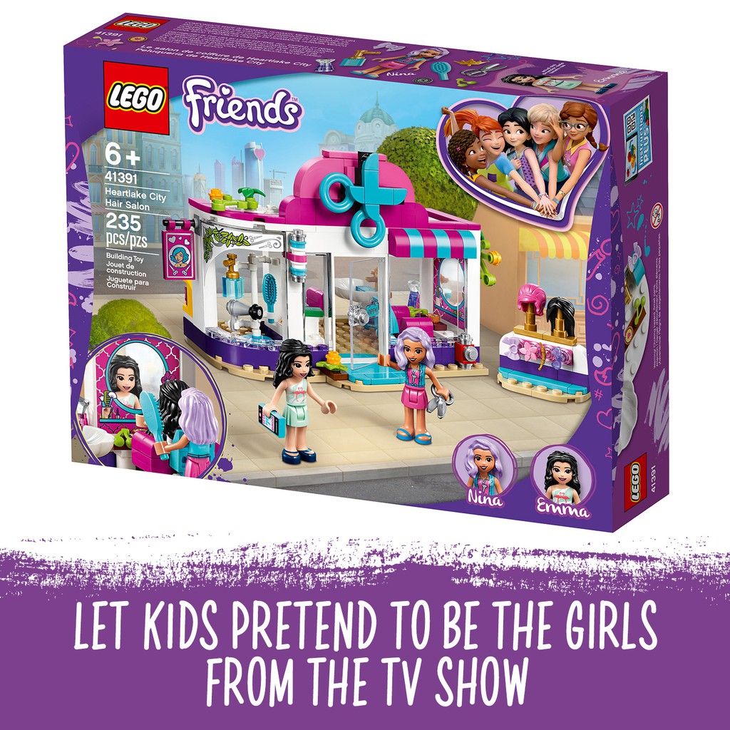 LEGO FRIENDS 41391 Cửa Tiệm Làm Tóc Heartlake ( 235 Chi tiết) Đồ chơi giáo dục lắp ráp cho bé gái