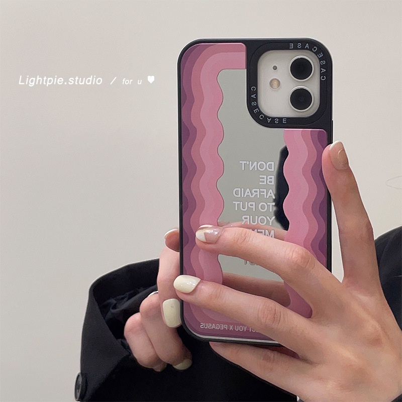 Ốp điện thoại mặt gương ma thuật phong cách Hàn Quốc cho iphone12pro/max 11 xr x xs 8plus7