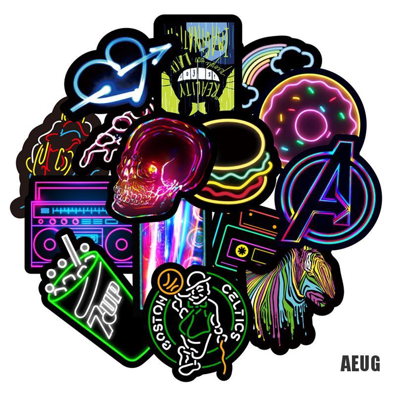 Bộ 50 Miếng Dán Họa Tiết Graffiti Trang Trí Chống Thấm Nước