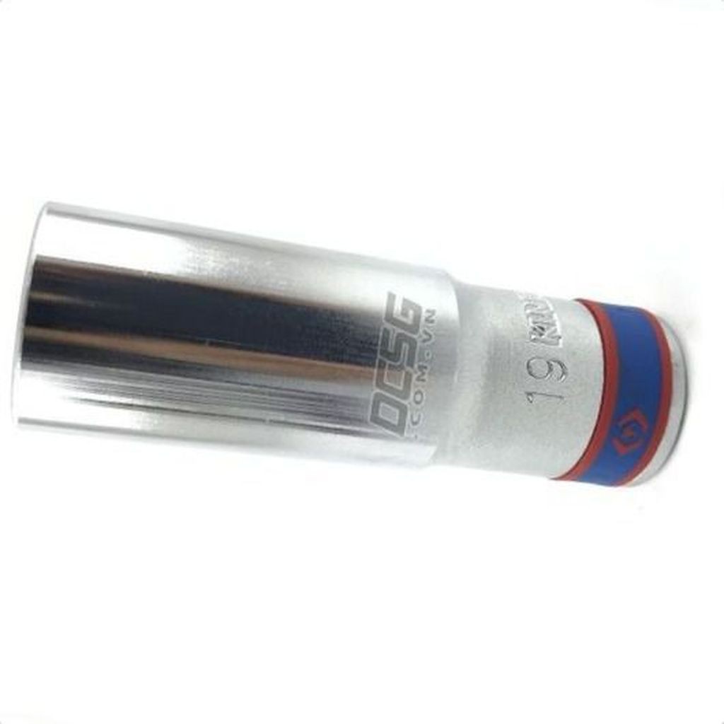 Đầu tuýp xi bạc 19x77mm chuôi 1/2&quot; Kingtony 423519M