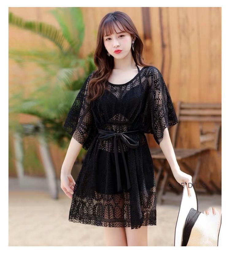 Set Bikini Áo Tay Dài + Quần Lưng Cao Thiết Kế Xẻ Quyến Rũ | BigBuy360 - bigbuy360.vn