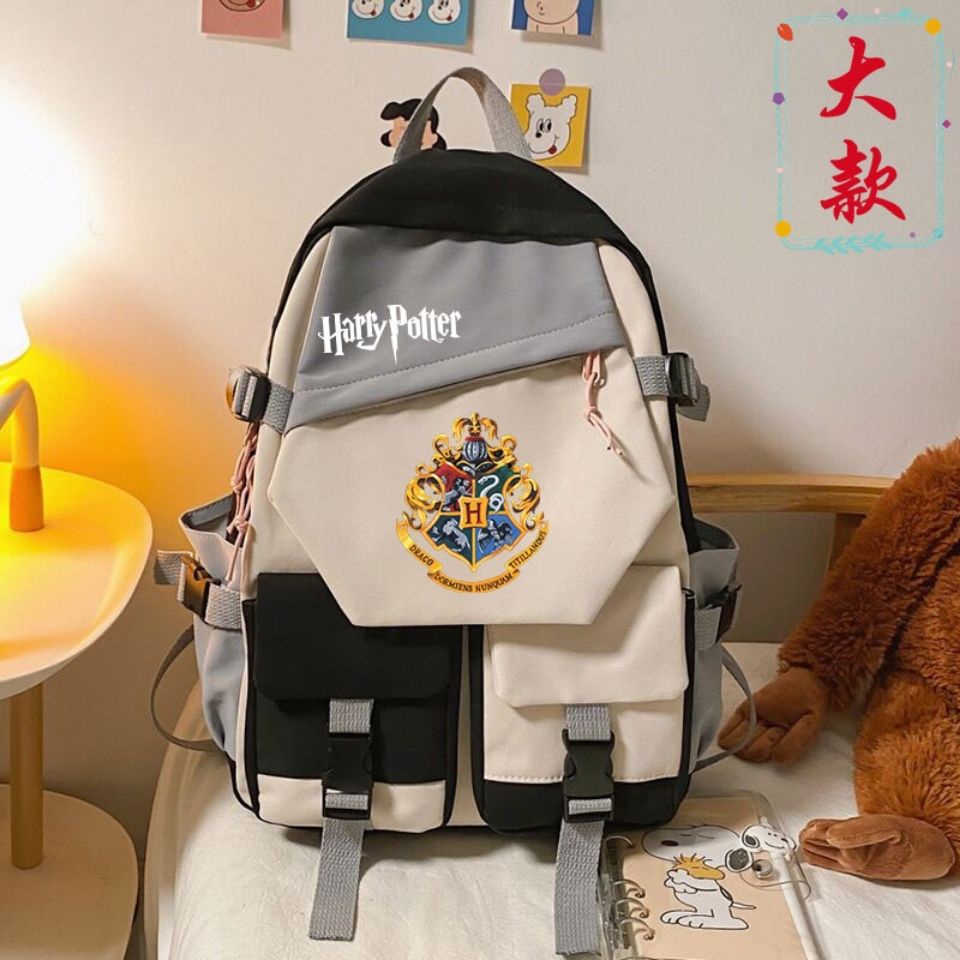 ♛Ba Lô Thời Trang Hàn Quốc In Hình Logo Phim Harry Potter Độc Đáo