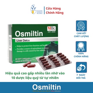 Giải Độc Gan Cao Cấp Từ Max Biocare - OSMILTIN  (Hộp 60 viên) NHẬP KHẨU CHÍNH HÃNG TỪ ÚC