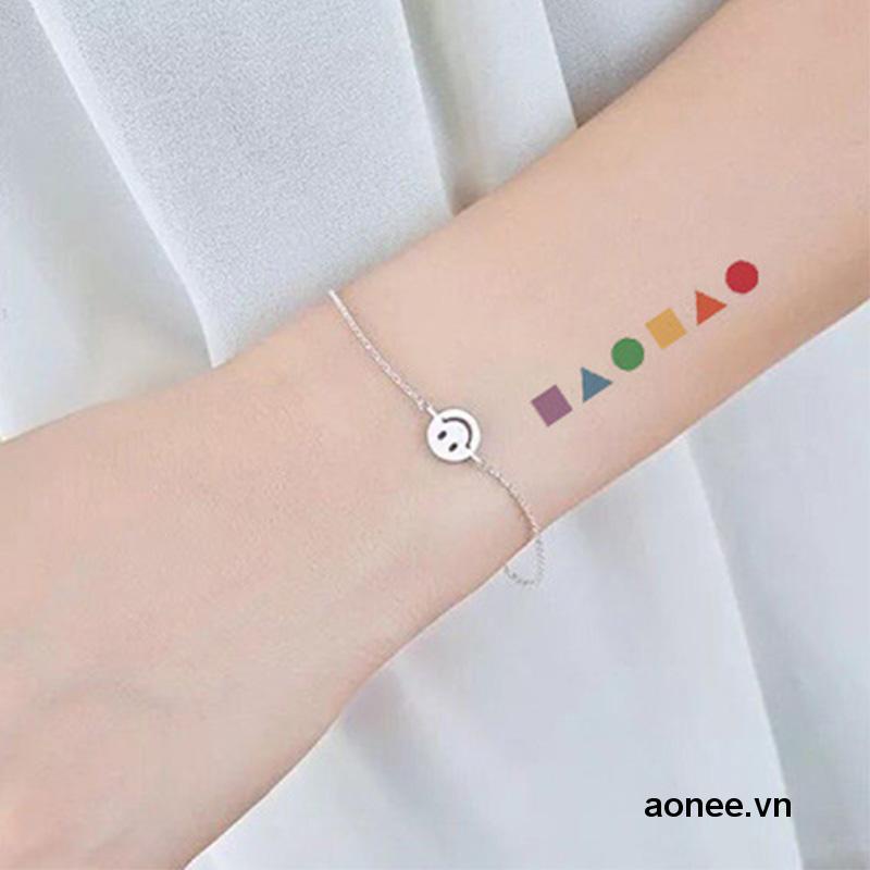 ✨✨1 Miếng Dán Xăm Hình Trái Tim Chống Thấm Nước Lâu Trôi Sáng Tạo