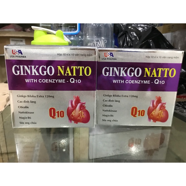 BỔ NÃO GINKGO NATTO Q10 hộp 100 viên