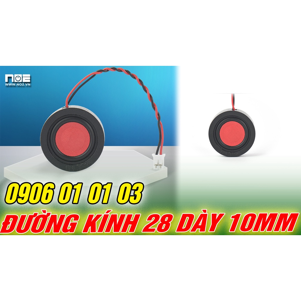 Loa độ laptop, loa chế laptop, Hình tròn, đường kính 28mm dày 10m 8 ôm 2w âm thanh to