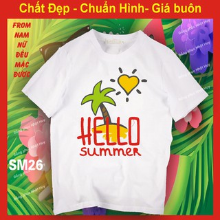 áo đi biển SM26,du lịch, hello summer, thun,phông, cộc,đồng phục