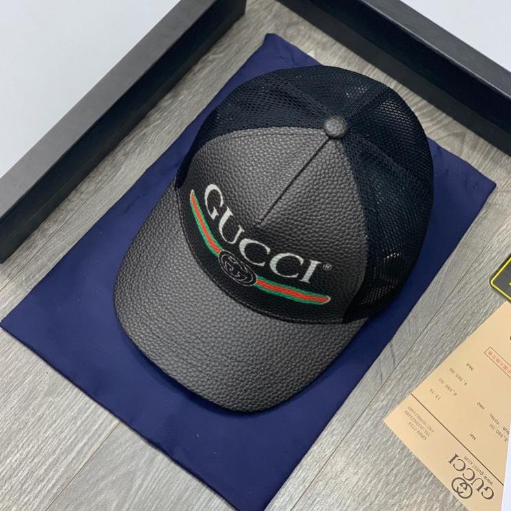 (SẴN HÀNG) Mũ lưỡi trai, nón kết nam nữ GUCCI DA siêu chất và ngầu (Ảnh thật)_GC0032