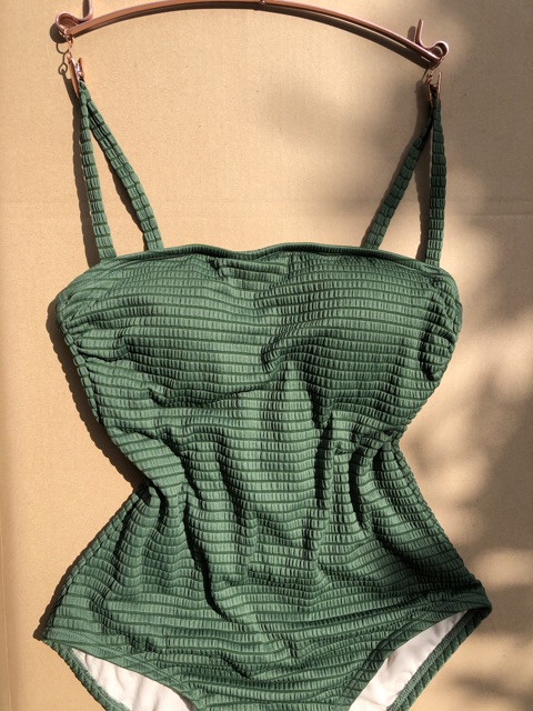 Áo tắm một mảnh xanh rêu sậm xuất xịn vnxk | BigBuy360 - bigbuy360.vn