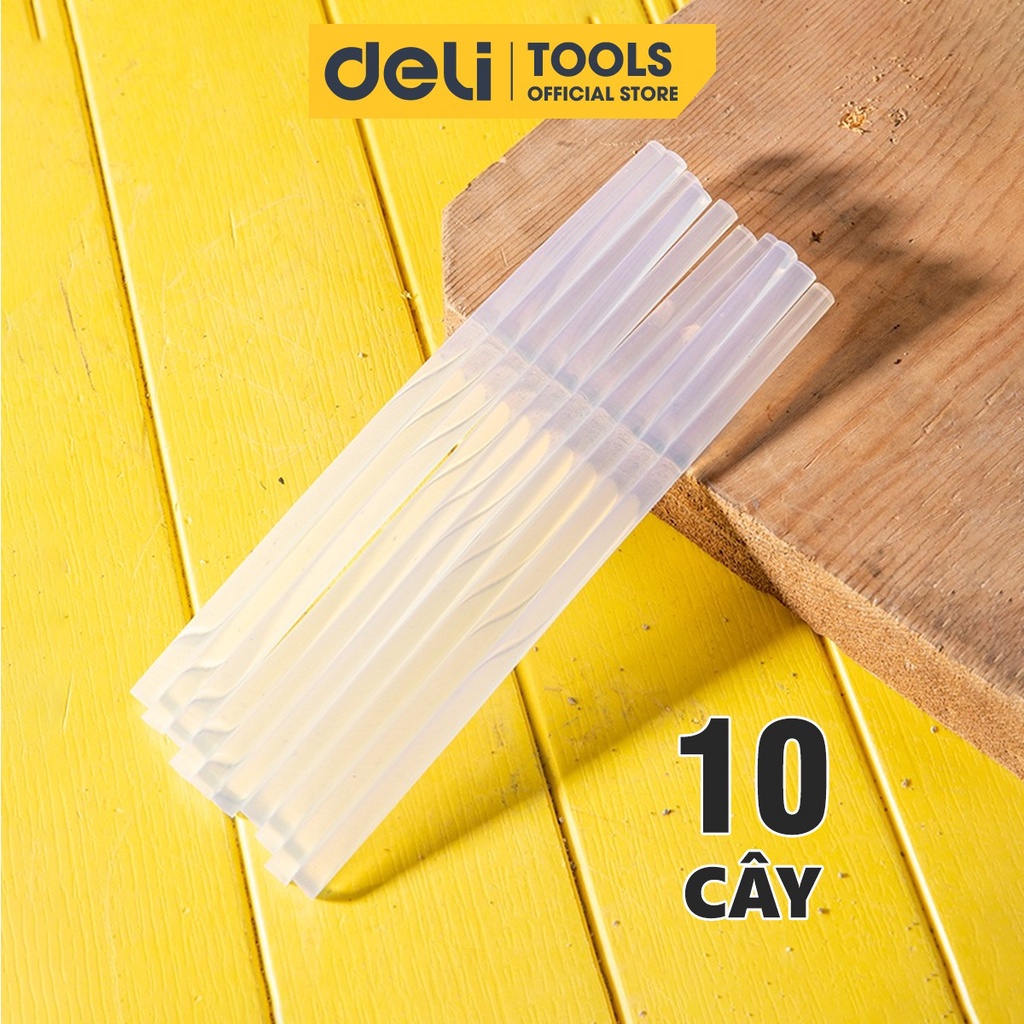 [Combo 10 Cây] Keo Nến Deli 0.7x20cm Chất Lượng Cao - Phù Hợp Với Mọi Loại Súng Bắn Keo - DL5042