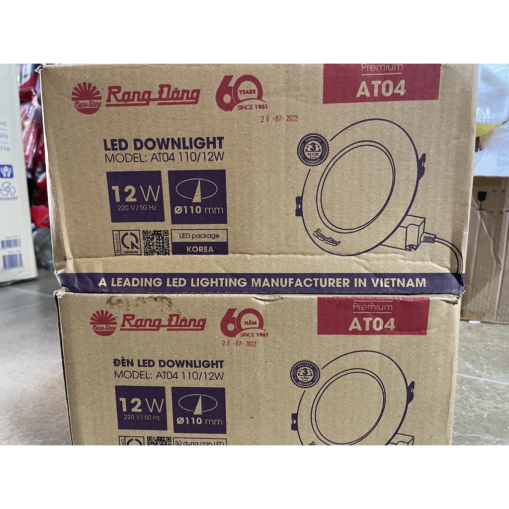 Đèn Led âm trần downlight 7w/9w/12w Rạng Đông