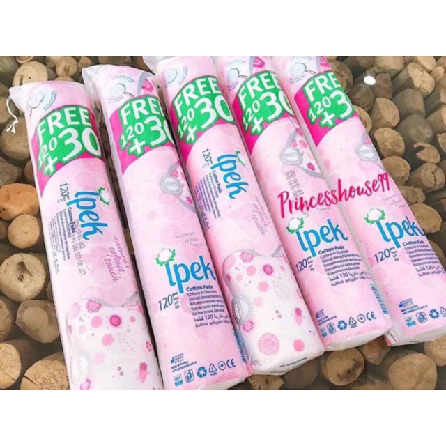 Bông tẩy trang cotton Olea Cotton Pads  120 + 20 miếng