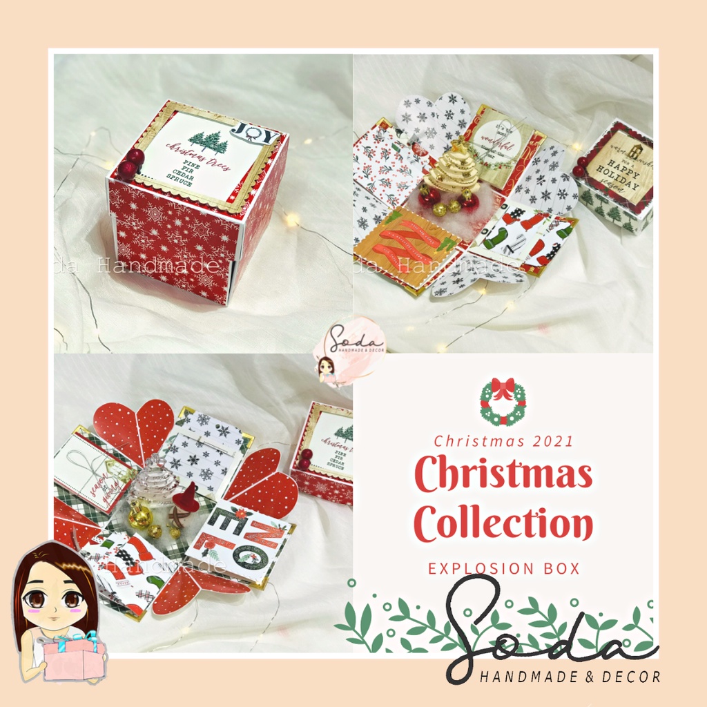 [CHRISTMAS COLLECTION] Explosion Box Chủ Đề Giáng Sinh size 10cm