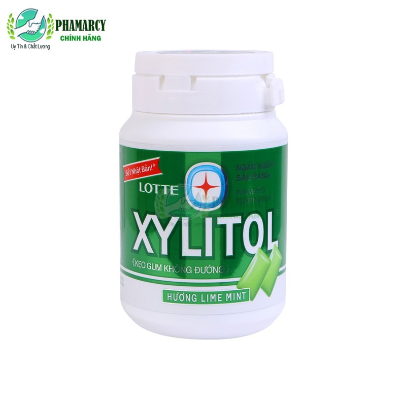 Kẹo gum không đường giúp trắng răng thơm miệng  XYLITOL Nhật Bản