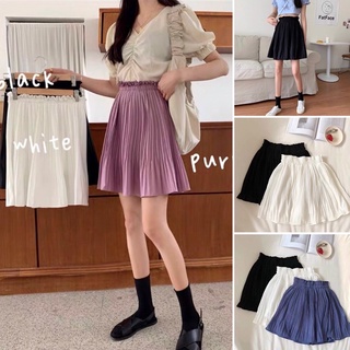 Chân váy ngắn xếp ly voan trẻ trung