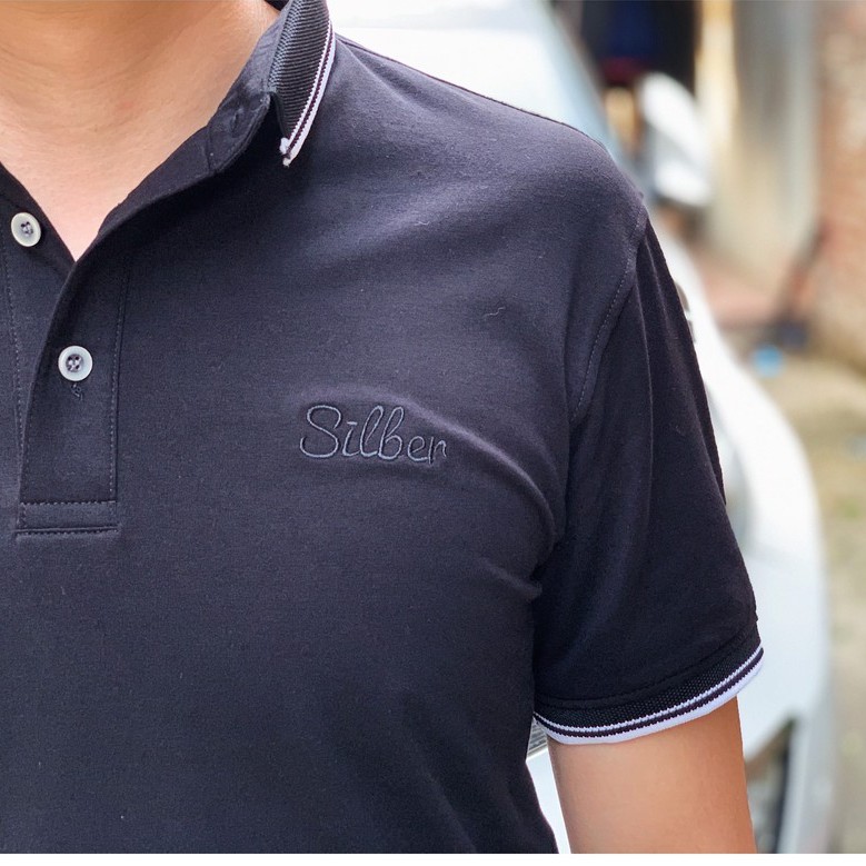 Áo Polo Nam Ngắn Tay Vải Cotton Mềm Mát SILBERKIDS