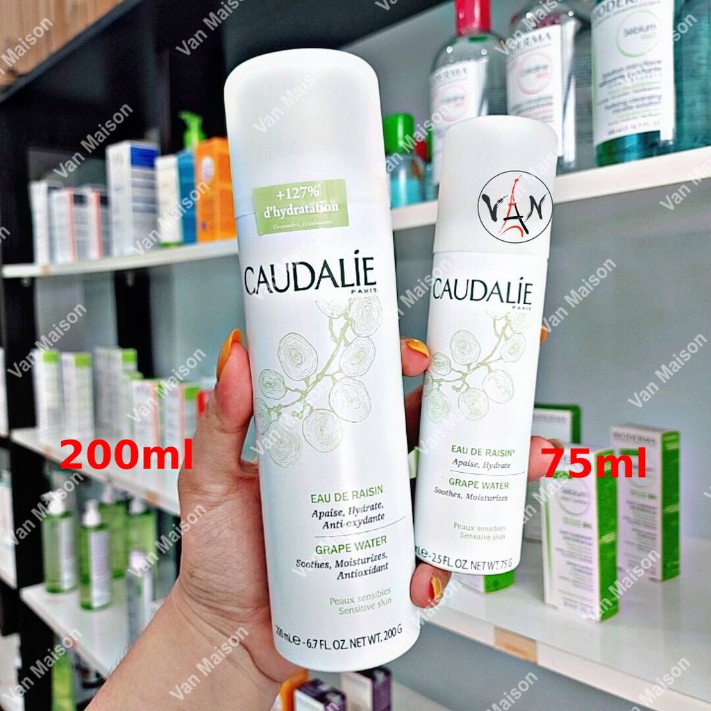 Caudalie xịt khoáng nho caudalie giữ ẩm và chống lão hóa dành cho mọi loại da 75ml - 200ml - 300ml Van maison