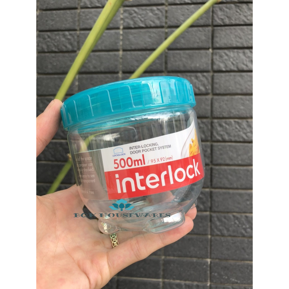 [ LOCK&amp;LOCK ] Bộ 4 Hộp Interlock 500ml Lock&amp;Lock INL301S2