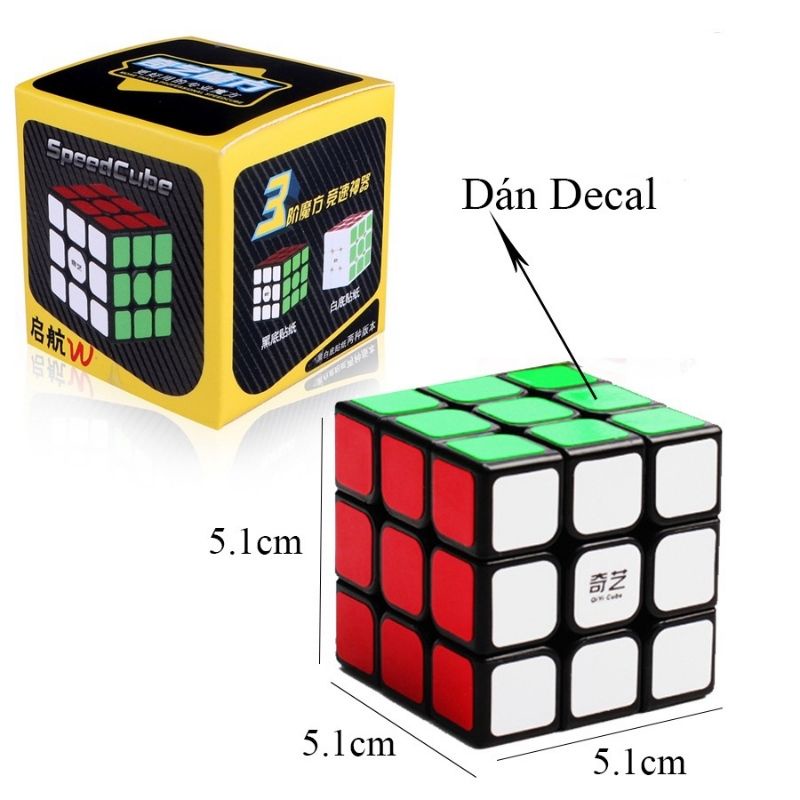 Rubic 3x3 AIQ Store Qiyi Sail W - Rubik 3x3 Khối Lập Phương Ma Thuật giúp trẻ em nâng cao khả năng tư duy và phát triển