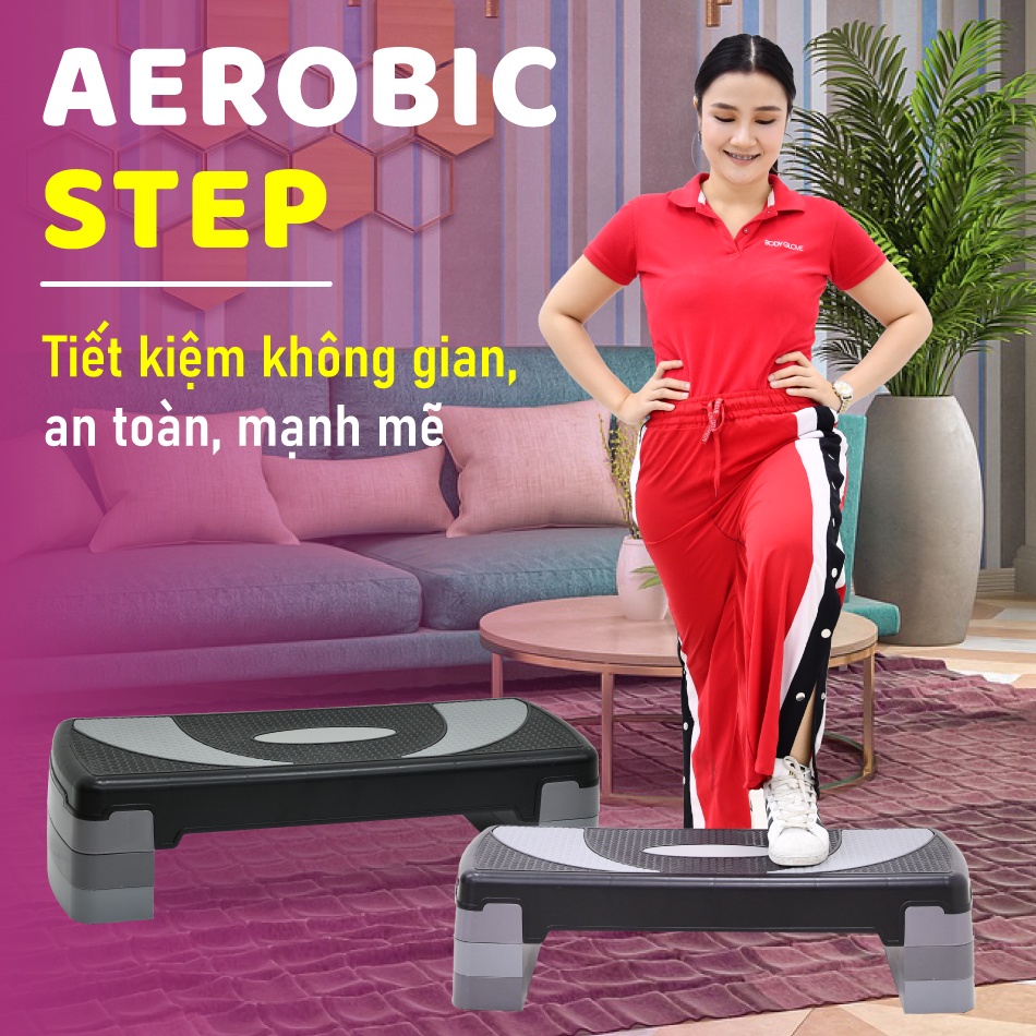 {2 size}professionall.gym19 Bục dậm nhảy GYM AEROBIC STEP giảm cân hiệu quả mới 2023