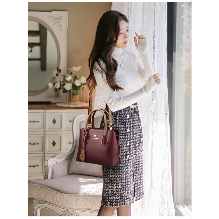 Túi xách nữ Hàn Quốc full hộp đẹp thời trang cao cấp công sở KAIDIFEINIROO KF26 (8606) Size 31cm