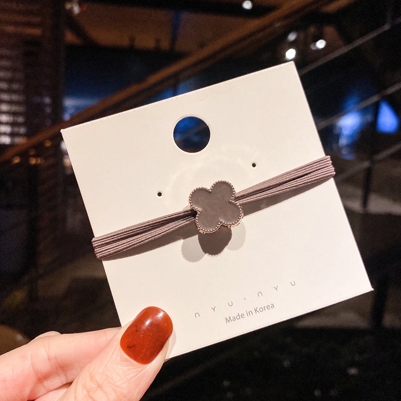 Dây cột tóc cao su hình trái tim / bông hoa