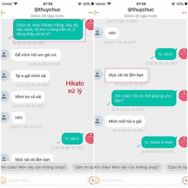 Mực phun xăm Hikato màu xử lý siêu hiệu quả
