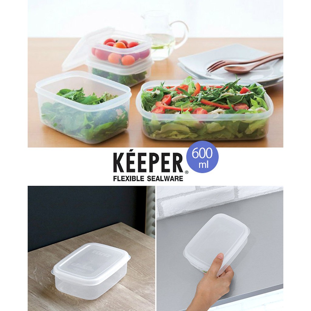 [Hỏa Tốc HN] Hộp đựng cơm văn phòng , hộp đựng thực phẩm thức ăn tủ lạnh nhựa PP cao cấp Yamada 760ml Nhật Bản
