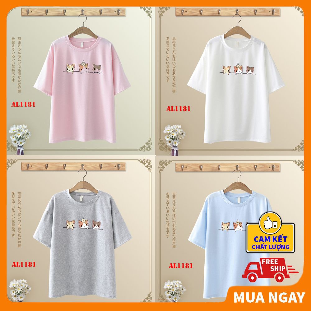 Áo thun tay lỡ nam nữ form rộng unisex Teen cá tính dễ thương ❤️KINGSPORT❤️ Áo tay lỡ nam nữ Basic cao cấp giá rẻ