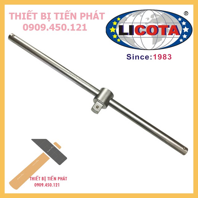 [CHÍNH HÃNG] Cần Tuýp Cong L (Thép Đen) 1'' Dài 660mm, Cần Trượt Kéo 1'' Dài 660mm, Cần Mạnh Cao Cấp LICOTA