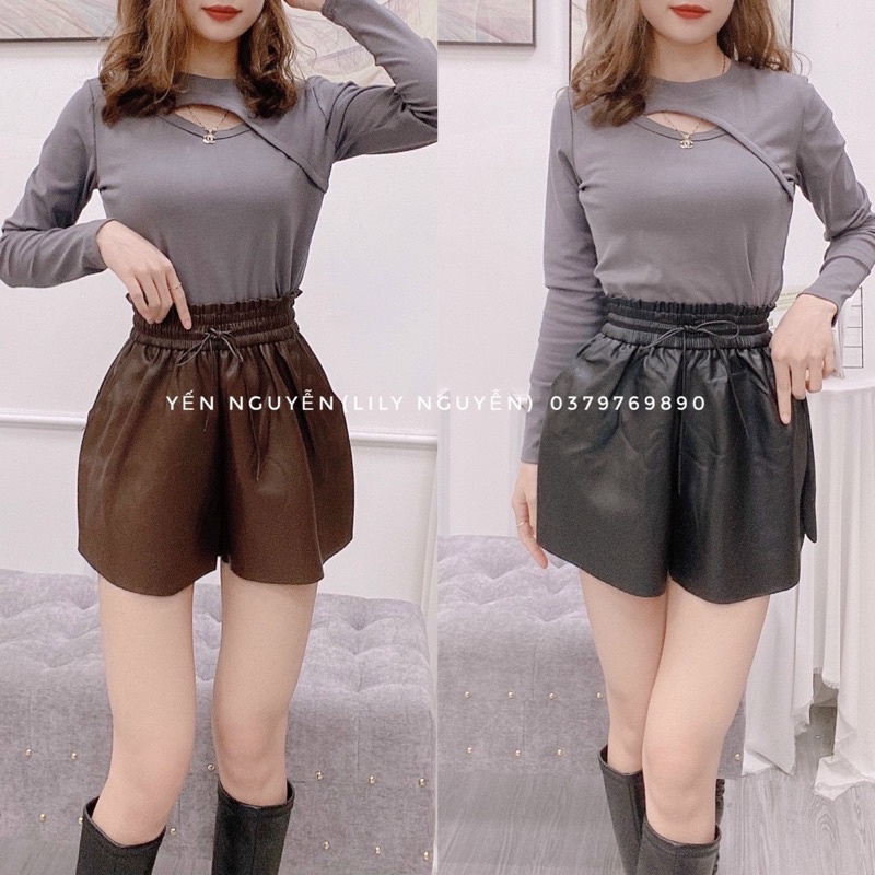 ⚙️ Short da cạp chun 3 màu siêu đẹp. Size S M L