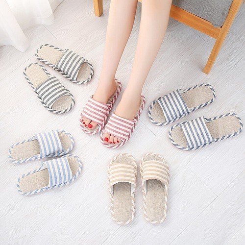 Dép Lê Nữ Nam Đi Trong Nhà Phong Cách Hàn Quốc, Dép Văn Phòng Đế Xốp Siêu Nhẹ, Vải Bố, Siêu Êm Chống Trơn t-1809-KHOTONG